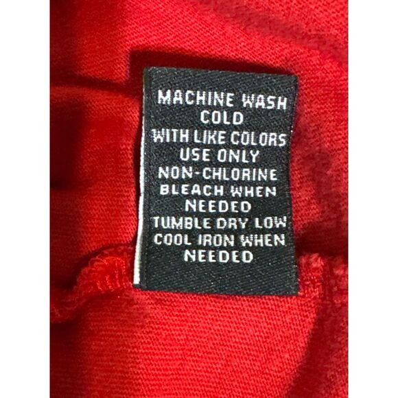 NYC Upstanders Red Men's Short Sleeve Cotton Tee Sheet Medium - Picture 8 of 9